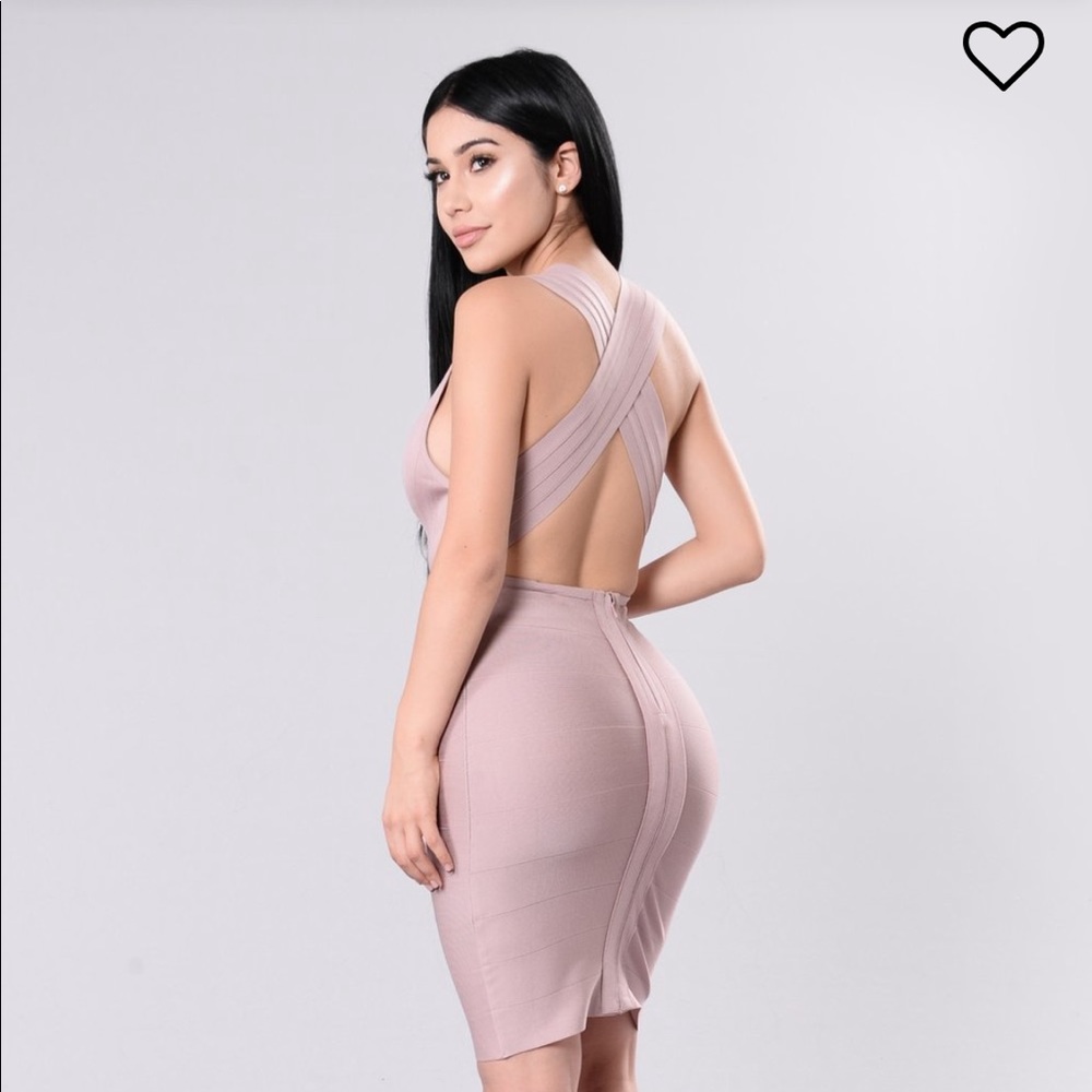 NWOT Mauve Bandage Dress